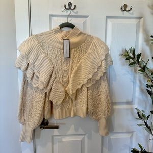 Large knit sweater